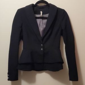 Sparkly blazer Peplum thick blazer